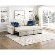 8548BE*3VC15ACLA4 (3)2-Piece Sectional with Reversible Chaise, Pull-out Bed and Hidden Storage, Click Motion Back - 8548BE*3VC15ACLA4