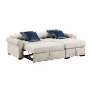 8548BE*3VC15ACLA4 (3)2-Piece Sectional with Reversible Chaise, Pull-out Bed and Hidden Storage, Click Motion Back - 8548BE*3VC15ACLA4
