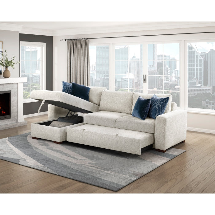8548BE*3VC2AA (3)2-Piece Sectional with Convertible and Reversible Chaise,  Hidden Storage, Click Motion Back - 8548BE*3VC2AA