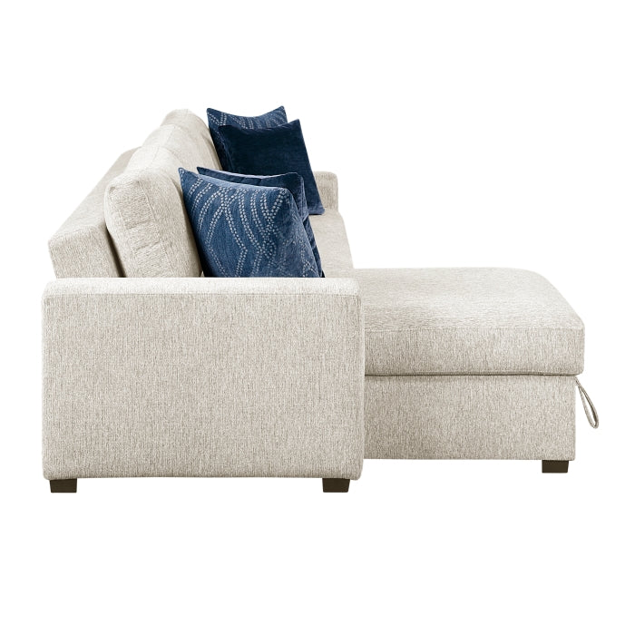 8548BE*3VC2AA (3)2-Piece Sectional with Convertible and Reversible Chaise,  Hidden Storage, Click Motion Back - 8548BE*3VC2AA
