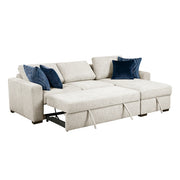 8548BE*3VC2ACLA (3)2-Piece Sectional with Reversible Chaise, Pull-out Bed and Hidden Storage, Click Motion Back - 8548BE*3VC2ACLA