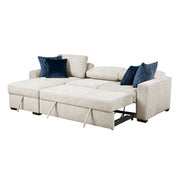 8548BE*3VC2ACLA (3)2-Piece Sectional with Reversible Chaise, Pull-out Bed and Hidden Storage, Click Motion Back - 8548BE*3VC2ACLA