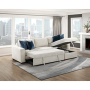 8548BE*3VC2ACLA (3)2-Piece Sectional with Reversible Chaise, Pull-out Bed and Hidden Storage, Click Motion Back - 8548BE*3VC2ACLA