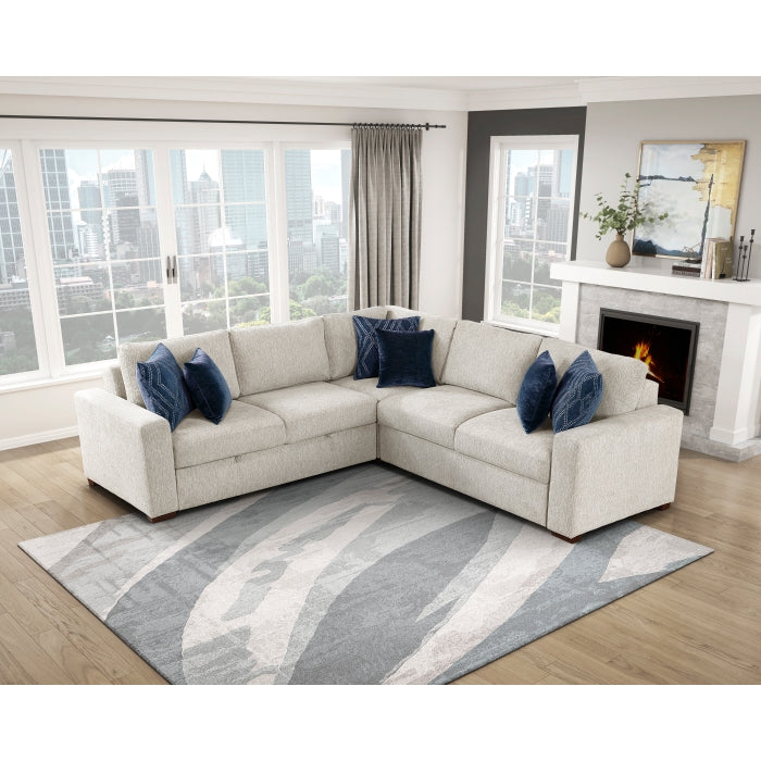 8548BE*42ACLCR2AA (4)3-Piece Sectional with Pull-out Bed - 8548BE*42ACLCR2AA