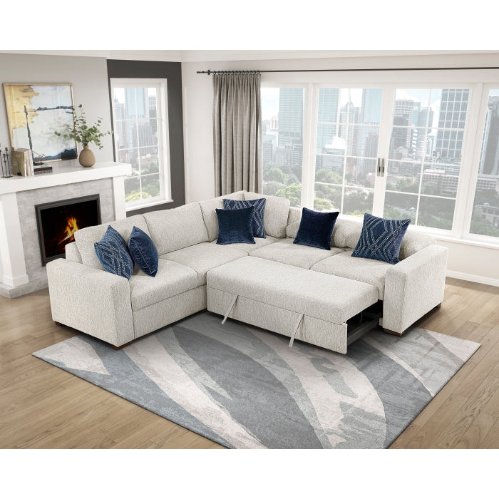 8548BE*42ACLCR2AA (4)3-Piece Sectional with Pull-out Bed - 8548BE*42ACLCR2AA