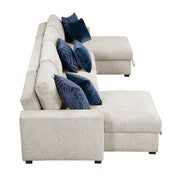 8548BE*42VC2AA (4)3-Piece Sectional with Convertible and Reversible Chaise,  Hidden Storage, Click Motion Back - 8548BE*42VC2AA