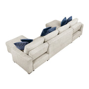 8548BE*42VC2AA (4)3-Piece Sectional with Convertible and Reversible Chaise,  Hidden Storage, Click Motion Back - 8548BE*42VC2AA