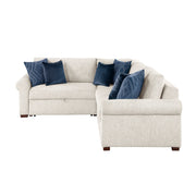8548BE*4SC15ACLA4 (4)3-Piece Sectional with Pull-out Bed and Click Motion Back - 8548BE*4SC15ACLA4