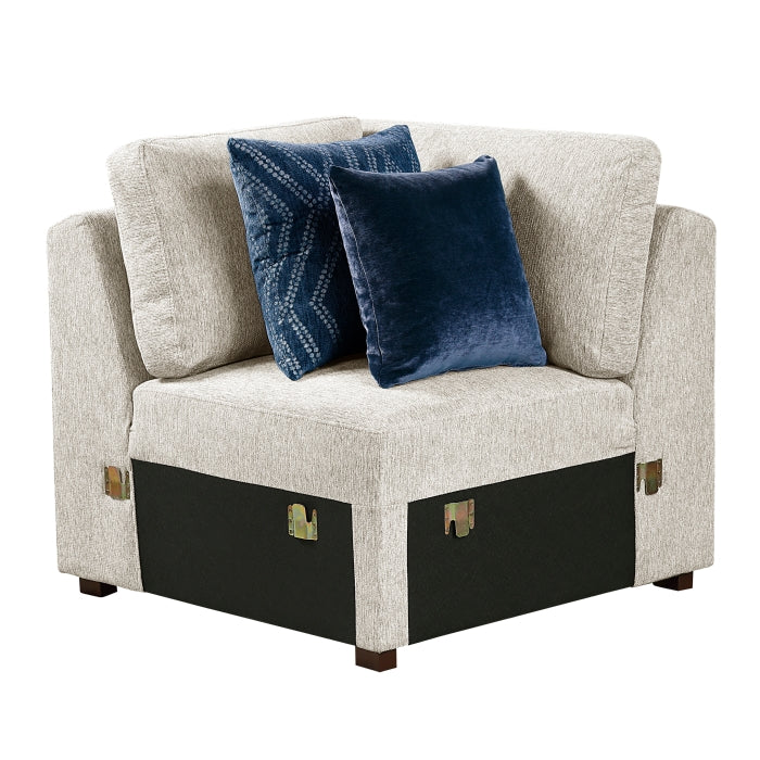 8548BE*4SC15ACLA4 (4)3-Piece Sectional with Pull-out Bed and Click Motion Back - 8548BE*4SC15ACLA4