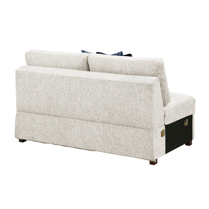 8548BE*4SCACCLA2 (4)3-Piece Sectional with Pull-out Bed and Click Motion Back - 8548BE*4SCACCLA2