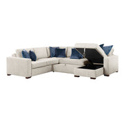 8548BE*5SC15ACLA (5)4-Piece Sectional with Reversible Chaise, Pull-out Bed, Hidden Storage and Click Motion Back - 8548BE*5SC15ACLA