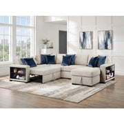 8548BE*5SC15ACLA2 (5)4-Piece Sectional with Reversible Chaise, Pull-out Bed, Hidden Storage and Click Motion Back - 8548BE*5SC15ACLA2