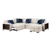 8548BE*5SC15ACLA2 (5)4-Piece Sectional with Reversible Chaise, Pull-out Bed, Hidden Storage and Click Motion Back - 8548BE*5SC15ACLA2