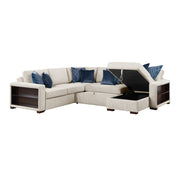 8548BE*5SC15ACLA2 (5)4-Piece Sectional with Reversible Chaise, Pull-out Bed, Hidden Storage and Click Motion Back - 8548BE*5SC15ACLA2