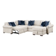 8548BE*5SC15ACLA4 (5)4-Piece Sectional with Reversible Chaise, Pull-out Bed, Hidden Storage and Click Motion Back - 8548BE*5SC15ACLA4