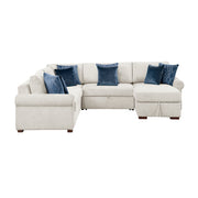 8548BE*5SC15ACLA4 (5)4-Piece Sectional with Reversible Chaise, Pull-out Bed, Hidden Storage and Click Motion Back - 8548BE*5SC15ACLA4