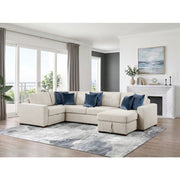 8548BE*5SCACCLA (5)4-Piece Sectional with Reversible Chaise, Pull-out Bed, Hidden Storage and Click Motion Back - 8548BE*5SCACCLA