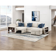 8548BE*5SCACCLA2 (5)4-Piece Sectional with Reversible Chaise, Pull-out Bed, Hidden Storage and Click Motion Back - 8548BE*5SCACCLA2