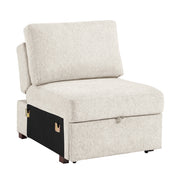 8548BE*5SCACCLA4 (5)4-Piece Sectional with Reversible Chaise, Pull-out Bed, Hidden Storage and Click Motion Back - 8548BE*5SCACCLA4