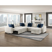 8548BE*5VC2ACR2ACLA (5)4-Piece Sectional with Reversible Chaise, Pull-out Bed and Hidden Storage - 8548BE*5VC2ACR2ACLA