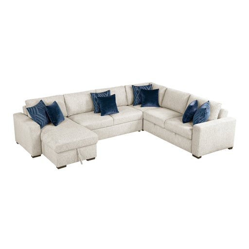 8548BE*5VC2ACR2ACLA (5)4-Piece Sectional with Reversible Chaise, Pull-out Bed and Hidden Storage - 8548BE*5VC2ACR2ACLA