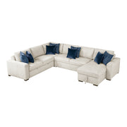 8548BE*5VC2ACR2ACLA (5)4-Piece Sectional with Reversible Chaise, Pull-out Bed and Hidden Storage - 8548BE*5VC2ACR2ACLA