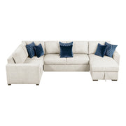 8548BE*5VC2ACRACA (5)4-Piece Sectional with Convertible and Reversible Chaise,  Hidden Storage, Click Motion Back - 8548BE*5VC2ACRACA
