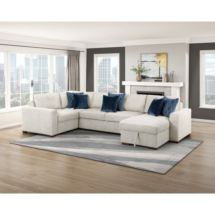8548BE*5VC2ACRACA (5)4-Piece Sectional with Convertible and Reversible Chaise,  Hidden Storage, Click Motion Back - 8548BE*5VC2ACRACA