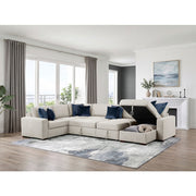 8548BE*6SC15ACLA (6)5-Piece Sectional with Reversible Chaise, Pull-out Bed, Hidden Storage and Click Motion Back - 8548BE*6SC15ACLA