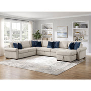 8548BE*6SC15ACLA4 (6)5-Piece Sectional with Reversible Chaise, Pull-out Bed, Hidden Storage and Click Motion Back - 8548BE*6SC15ACLA4