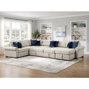 8548BE*6SC15ACLA4 (6)5-Piece Sectional with Reversible Chaise, Pull-out Bed, Hidden Storage and Click Motion Back - 8548BE*6SC15ACLA4
