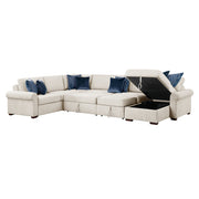 8548BE*6SC15ACLA4 (6)5-Piece Sectional with Reversible Chaise, Pull-out Bed, Hidden Storage and Click Motion Back - 8548BE*6SC15ACLA4