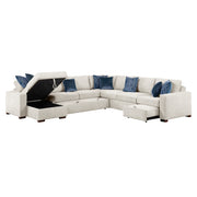 8548BE*6SCACCLA (6)5-Piece Sectional with Reversible Chaise, Pull-out Bed, Hidden Storage and Click Motion Back - 8548BE*6SCACCLA
