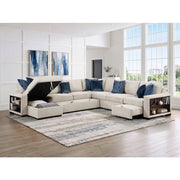 8548BE*6SCACCLA2 (6)5-Piece Sectional with Reversible Chaise, Pull-out Bed, Hidden Storage and Click Motion Back - 8548BE*6SCACCLA2