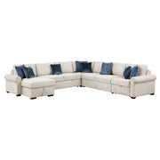 8548BE*6SCACCLA4 (6)5-Piece Sectional with Reversible Chaise, Pull-out Bed, Hidden Storage and Click Motion Back - 8548BE*6SCACCLA4