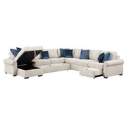 8548BE*6SCACCLA4 (6)5-Piece Sectional with Reversible Chaise, Pull-out Bed, Hidden Storage and Click Motion Back - 8548BE*6SCACCLA4