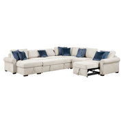 8548BE*6SCACCLA4 (6)5-Piece Sectional with Reversible Chaise, Pull-out Bed, Hidden Storage and Click Motion Back - 8548BE*6SCACCLA4
