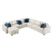 8548BE*6VCCR22AACA (6)5-Piece Sectional with Convertible and Reversible Chaise,  Hidden Storage, Click Motion Back - 8548BE*6VCCR22AACA
