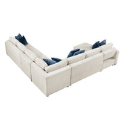 8548BE*6VCCR22AACA (6)5-Piece Sectional with Convertible and Reversible Chaise,  Hidden Storage, Click Motion Back - 8548BE*6VCCR22AACA