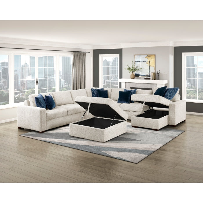 8548BE-OT Storage Ottoman with Casters - 8548BE-OT
