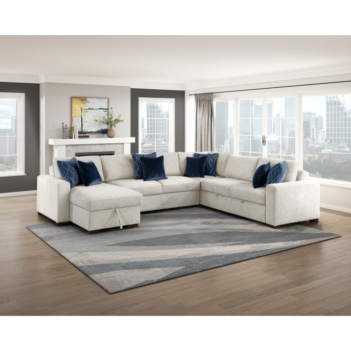 8548BE-VCCL Convertible Armless Storage Chaise with Click Motion Back - 8548BE-VCCL