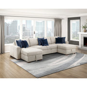 8548BE-VCCL Convertible Armless Storage Chaise with Click Motion Back - 8548BE-VCCL