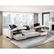 8548BE-VCCL Convertible Armless Storage Chaise with Click Motion Back - 8548BE-VCCL