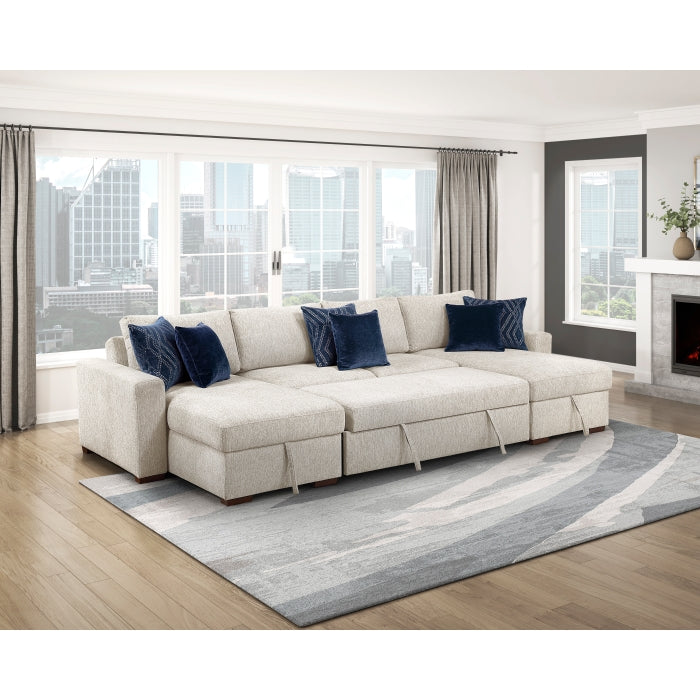 8548BE-VCCL Convertible Armless Storage Chaise with Click Motion Back - 8548BE-VCCL