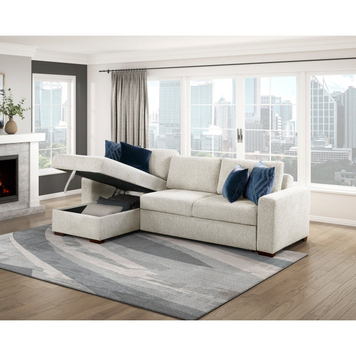 8548BE-VCCL Convertible Armless Storage Chaise with Click Motion Back - 8548BE-VCCL