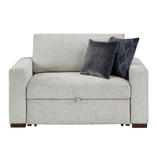 8548GY-215ACLA* (2)Convertible Chair and a half with Pull-out Bed, Click Motion Back and Two Track Arms - 8548GY-215ACLA*