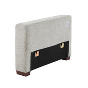 8548GY-215ACLA2* Convertible Chair and Half with Pull-out Bed, Click Motion Back, Two Arms with Shelves and Charging Ports - 8548GY-215ACLA2*