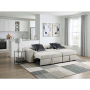 8548GY*3VC15ACLA 2-Piece Sectional with Reversible Chaise, Pull-out Bed and Hidden Storage, Click Motion Back - 8548GY*3VC15ACLA
