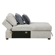 8548GY*3VC2ACLA 2-Piece Sectional with Reversible Chaise, Pull-out Bed and Hidden Storage, Click Motion Back - 8548GY*3VC2ACLA