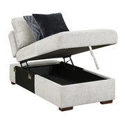 8548GY*3VC2ACLA 2-Piece Sectional with Reversible Chaise, Pull-out Bed and Hidden Storage, Click Motion Back - 8548GY*3VC2ACLA